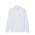 Lacoste Regular Fit Striped Linen Shirt