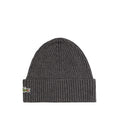 Lacoste Rib Knit Beanie (Grey)