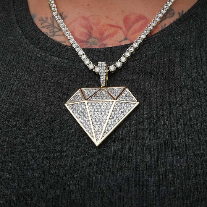 Large GLD Diamond Pendant