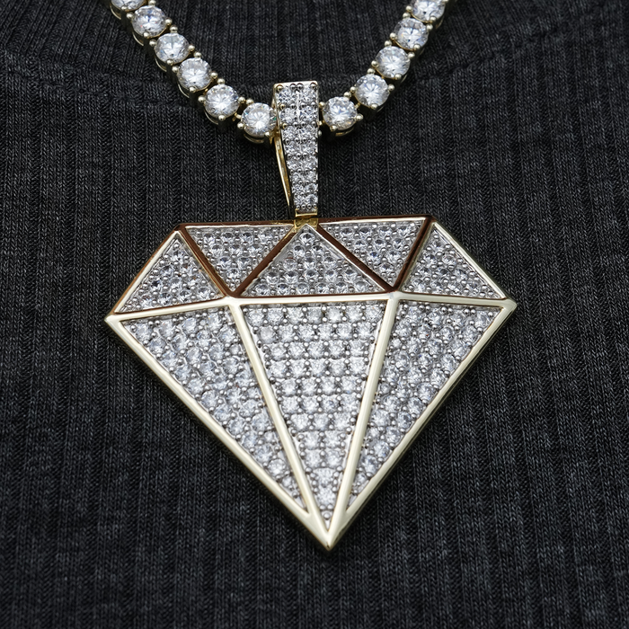 Large GLD Diamond Pendant