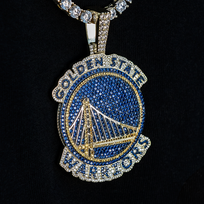 Large Golden State Warriors Official NBA Logo Pendant