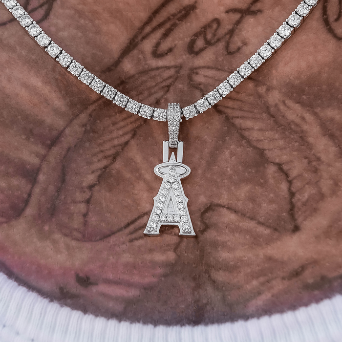 Los Angeles Angels Official MLB Micro Logo Pendant