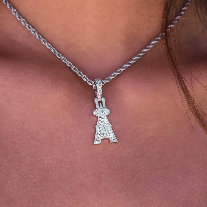 Los Angeles Angels Official MLB Micro Logo Pendant