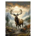 Majestic Elk - Digitally Printed Fleece Panel (42"x 58") - Maple Leaf Quilting Company Ltd.
