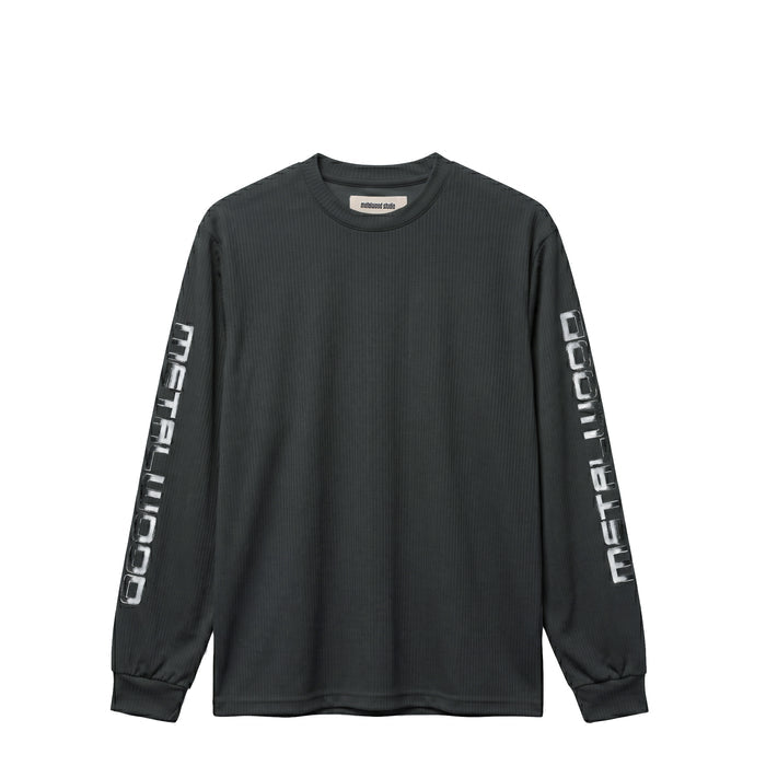 Metalwood Longsleeve Moto Crewneck Top