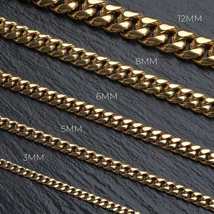 Miami Cuban in Yellow Gold- 6mm