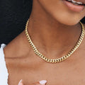Miami Cuban Link Necklace in Yellow Gold - 8mm - The GLD Shop