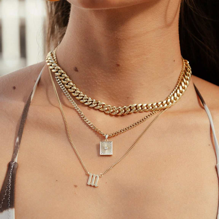 Miami Cuban Link Necklace in Yellow Gold - 8mm - The GLD Shop