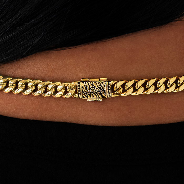 Miami Cuban Link Necklace in Yellow Gold - 8mm