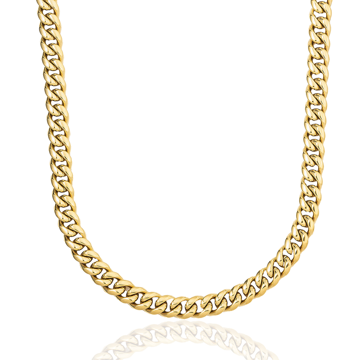 Miami Cuban Link Necklace in Yellow Gold - 8mm