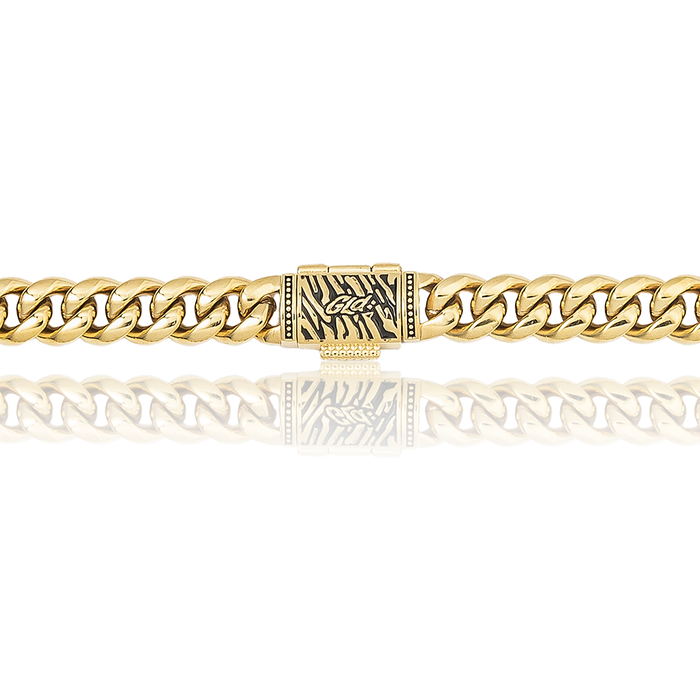 Miami Cuban Link Necklace in Yellow Gold - 8mm