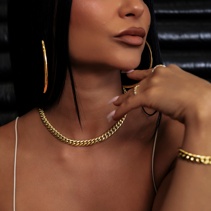 Miami Cuban Link Necklace in Yellow Gold - 8mm