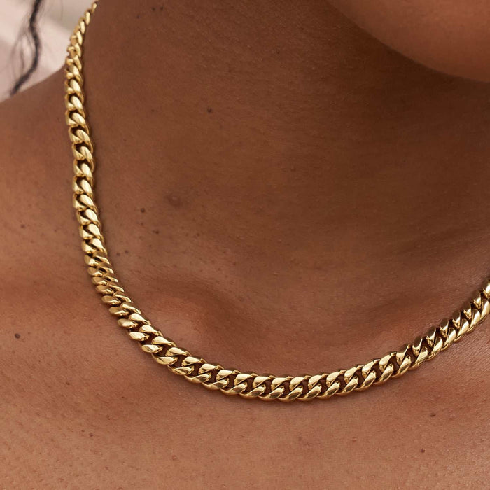 Miami Cuban Necklace in Yellow Gold - 5mm