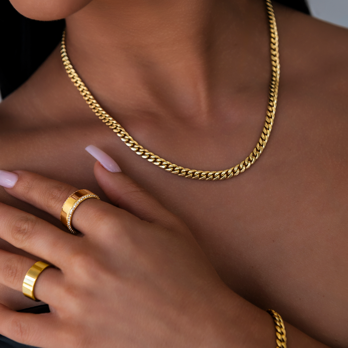Miami Cuban Necklace in Yellow Gold - 5mm