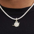 Miami Dolphins Official NFL Micro Logo Pendant - Yellow Gold