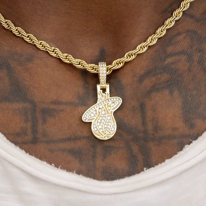 Miami Heat Micro Pendant - The GLD Shop