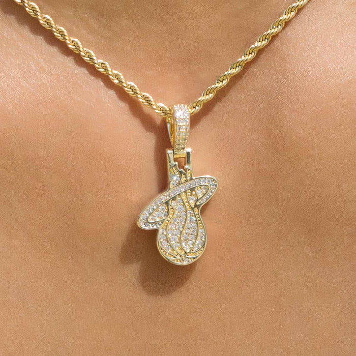 Miami Heat Micro Pendant - The GLD Shop