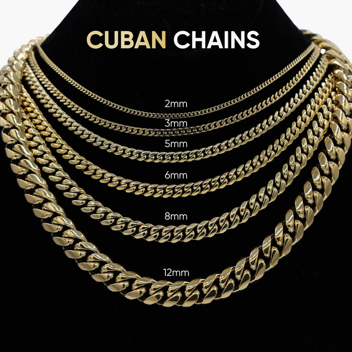 Micro Cuban Chain in White Gold - 2mm