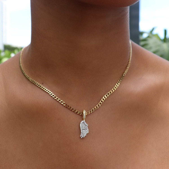 Micro Angel Wing Pendant - The GLD Shop