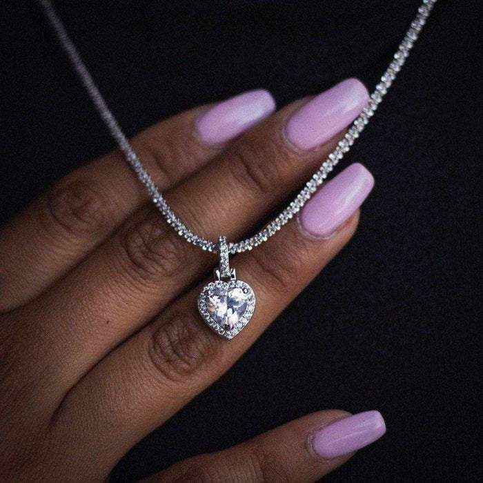 Iced Heart Pendant - The GLD Shop