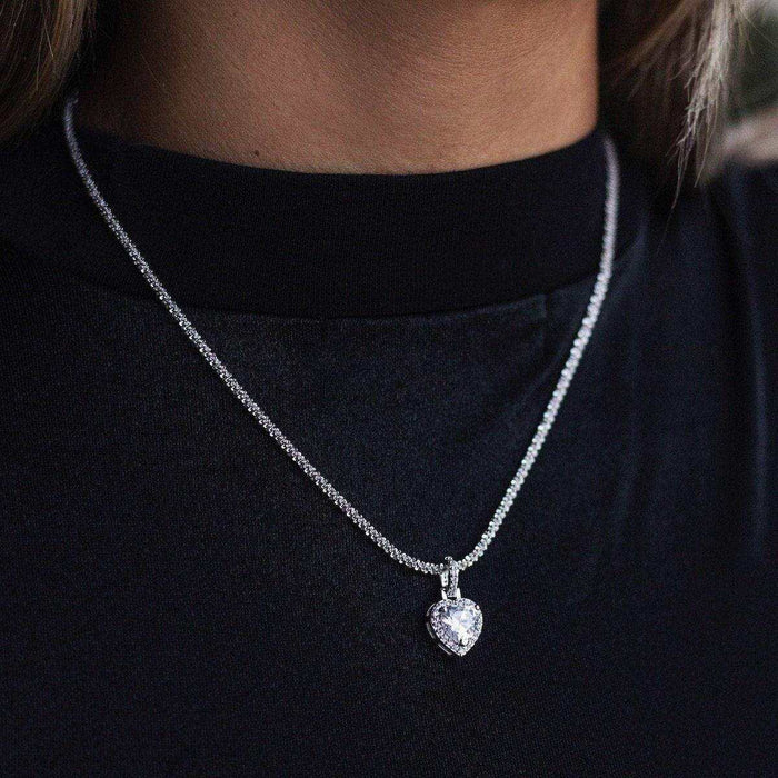 Iced Heart Pendant - The GLD Shop