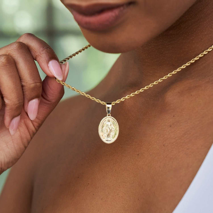 Micro Lady of Guadalupe Pendant
