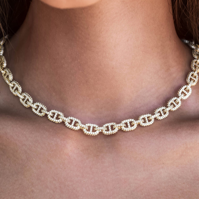 Micro Valentina Necklace + Bracelet Bundle in Yellow Gold