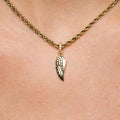 Micro Wing Pendant in Yellow Gold - The GLD Shop