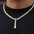 Multi Stone Lariat Chain in Yellow Gold