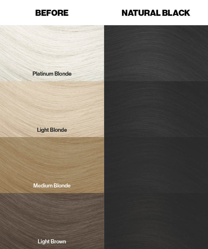 Natural Black (Brown-Black) - Semi-Permanent Hair Dye - Crazy Color