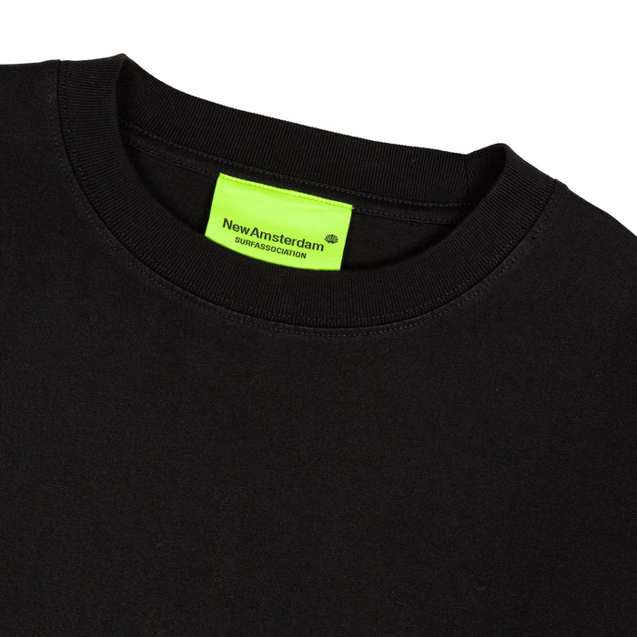 New Amsterdam Surf Association Dolphin Tee (Black)