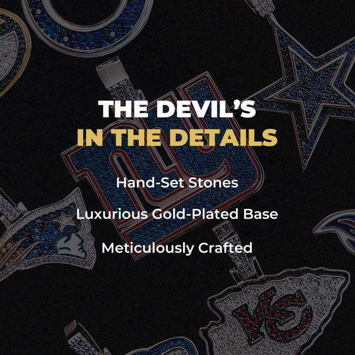 New England Patriots Official NFL Micro Logo Pendant - Yellow Gold