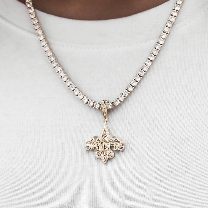 New Orleans Saints Official NFL Micro Logo Pendant