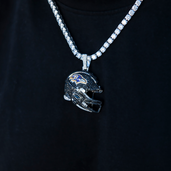 Official NFL 2025 Edition Baltimore Ravens Helmet Pendant
