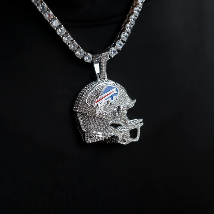 Official NFL 2025 Edition Buffalo Bills Helmet Pendant