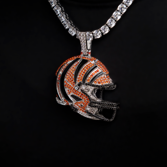 Official NFL 2025 Edition Cincinnati Bengals Helmet Pendant