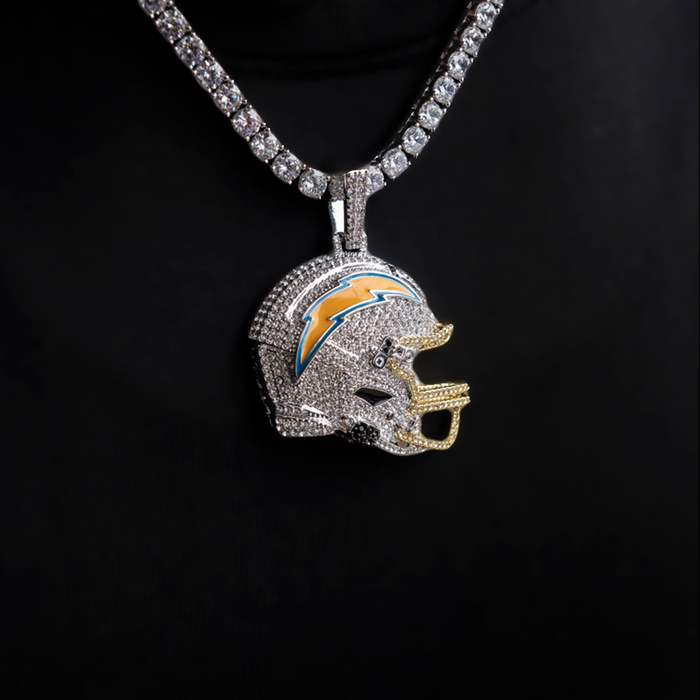 Official NFL 2025 Edition Los Angeles Chargers Helmet Pendant