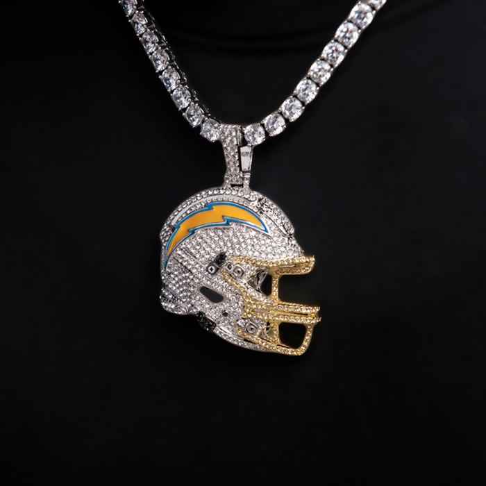 Official NFL 2025 Edition Los Angeles Chargers Helmet Pendant