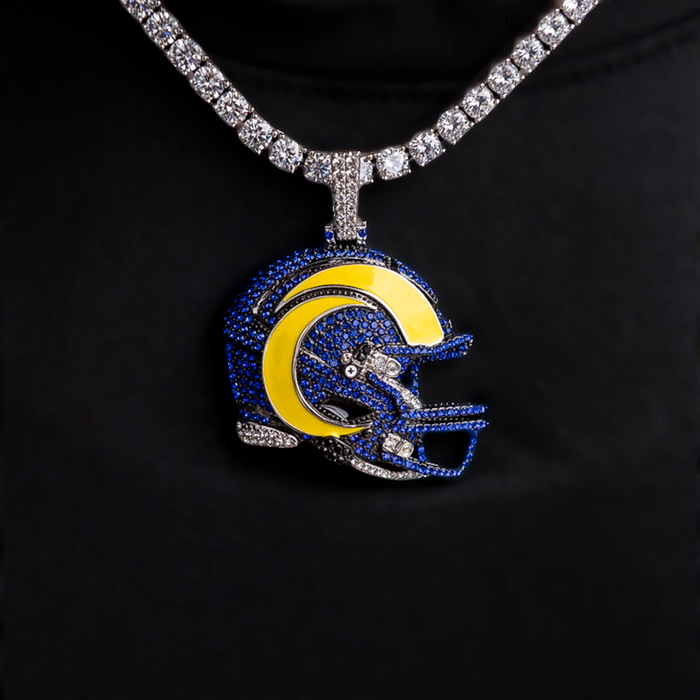 Official NFL 2025 Edition Los Angeles Rams Helmet Pendant