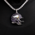 Official NFL 2025 Edition Minnesota Vikings Helmet Pendant
