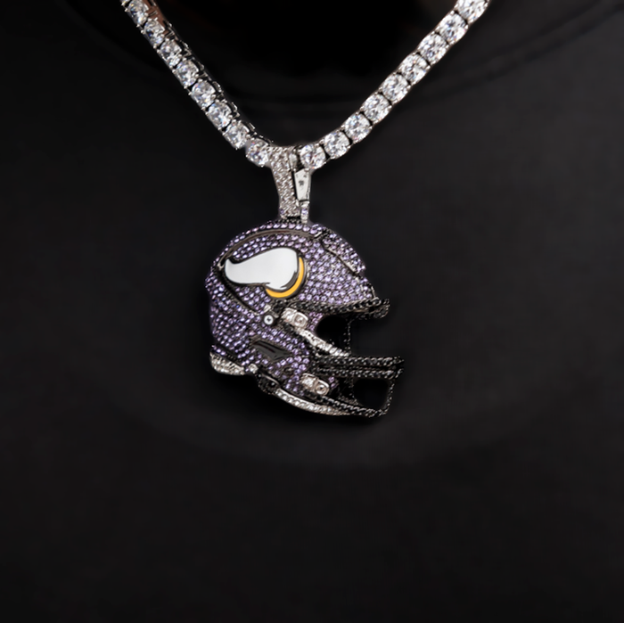 Official NFL 2025 Edition Minnesota Vikings Helmet Pendant