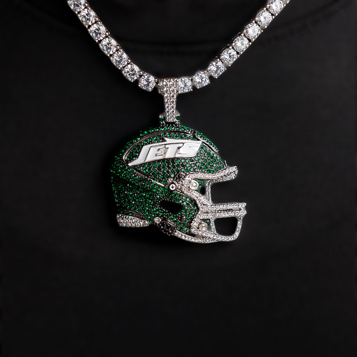 Official NFL 2025 Edition New York Jets Helmet Pendant