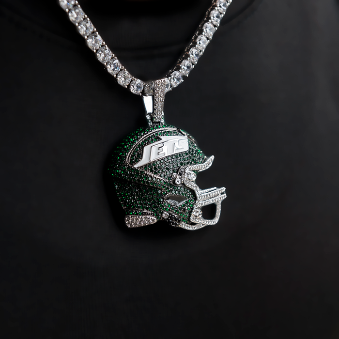 Official NFL 2025 Edition New York Jets Helmet Pendant