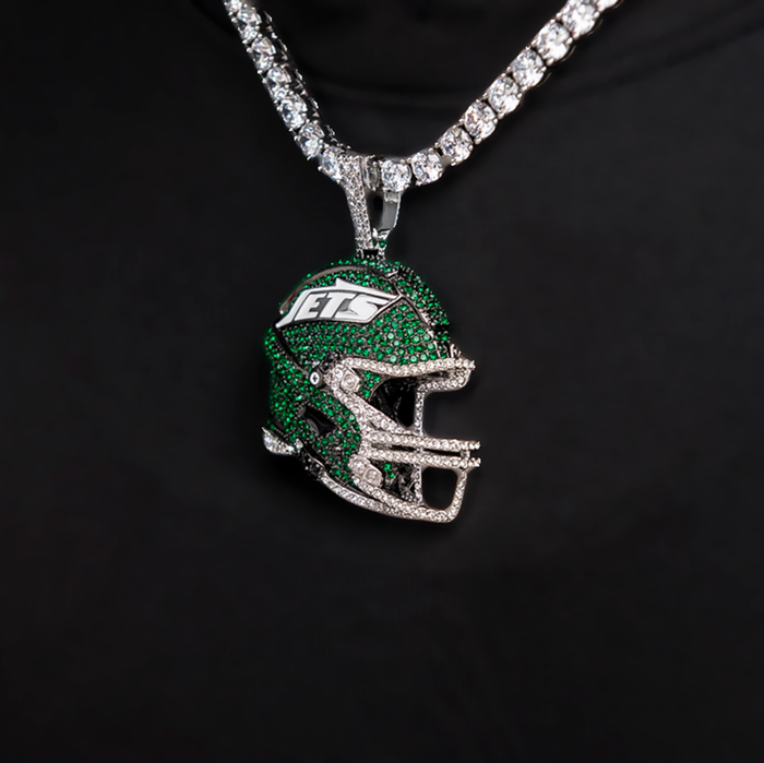 Official NFL 2025 Edition New York Jets Helmet Pendant