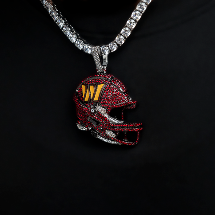 Official NFL 2025 Edition Washington Commanders Helmet Pendant