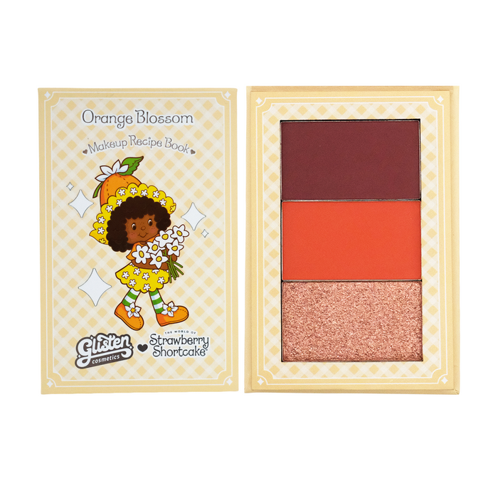 Orange Blossom Blush & Eyeshadow Palette - Strawberry Shortcake X Glisten Cosmetics