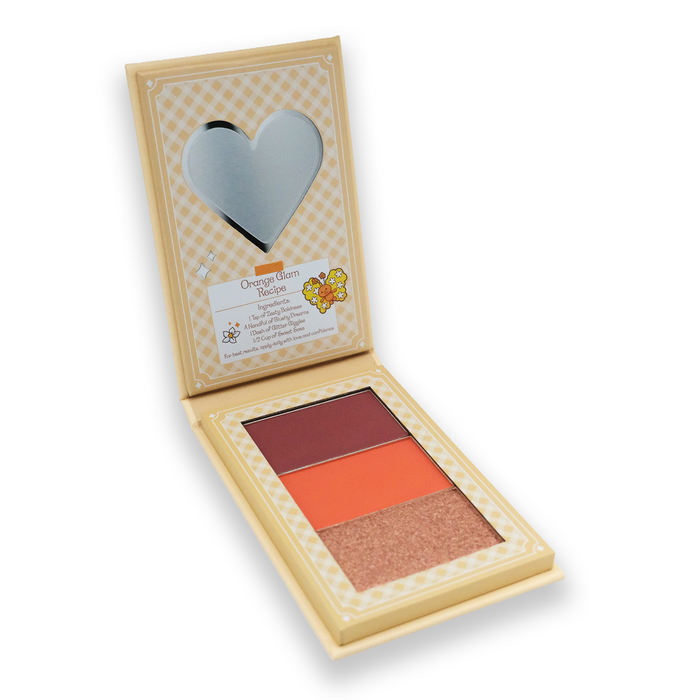Orange Blossom Blush & Eyeshadow Palette - Strawberry Shortcake X Glisten Cosmetics