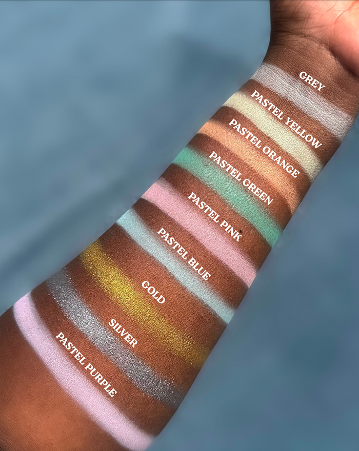 Pastel Purple Spectra Set - Colourful Pressed Powder - Glisten Cosmetics