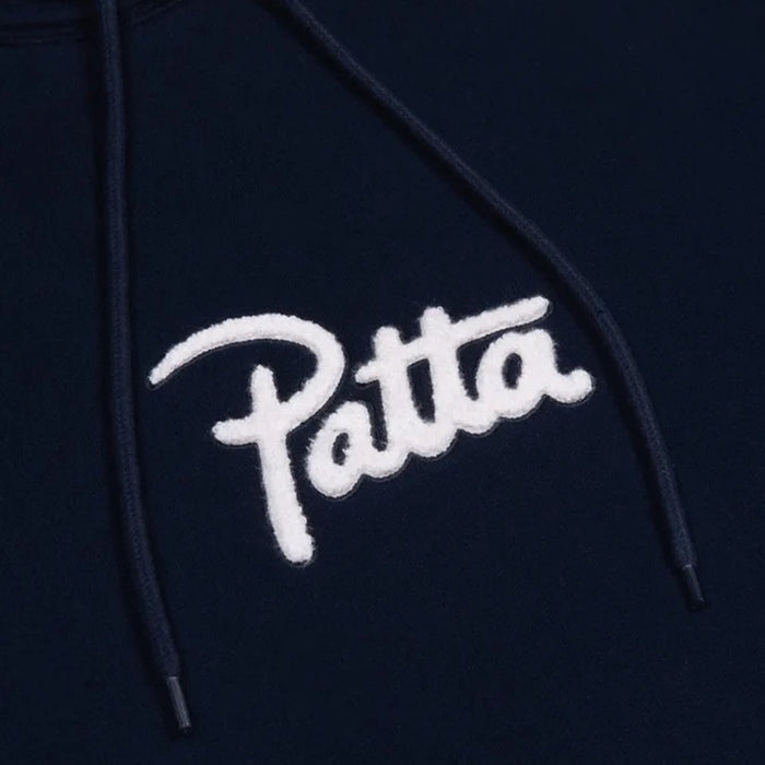 Patta Chenille Logo Hooded Sweater