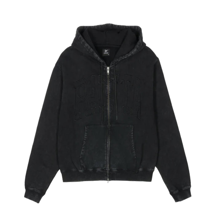 Patta Loopback Logo Zip Hooded Sweater